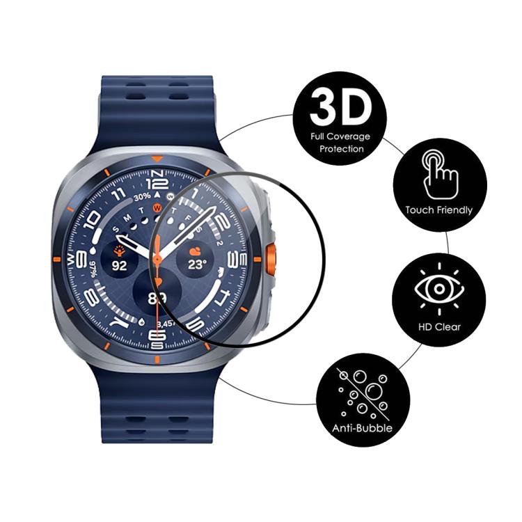 5pcs ENKAY 3D Full Coverage Soft PC Edge PMMA HD Screen Film, For Samsung Galaxy Watch Ultra 47mm / Ultra 2025, For Samsung Galaxy Watch8 Classic 46mm, For Samsung Galaxy Watch8 44mm, For Samsung Galaxy Watch8 40mm                                      ...