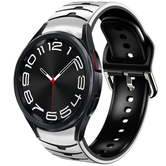 Curved Texture Silicone Watch Band, For Samsung Galaxy Watch 6 Classic 43mm, For Samsung Galaxy watch 5 Pro Golf Edition, For Samsung Galaxy watch 5 Golf Edition