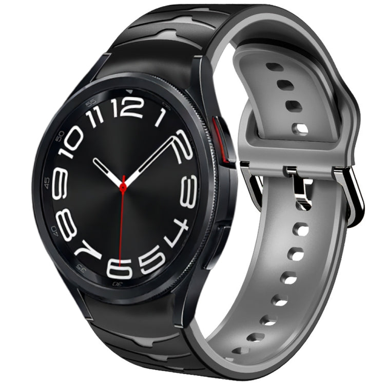 Curved Texture Silicone Watch Band, For Samsung Galaxy Watch 6 Classic 43mm, For Samsung Galaxy watch 5 Pro Golf Edition, For Samsung Galaxy watch 5 Golf Edition