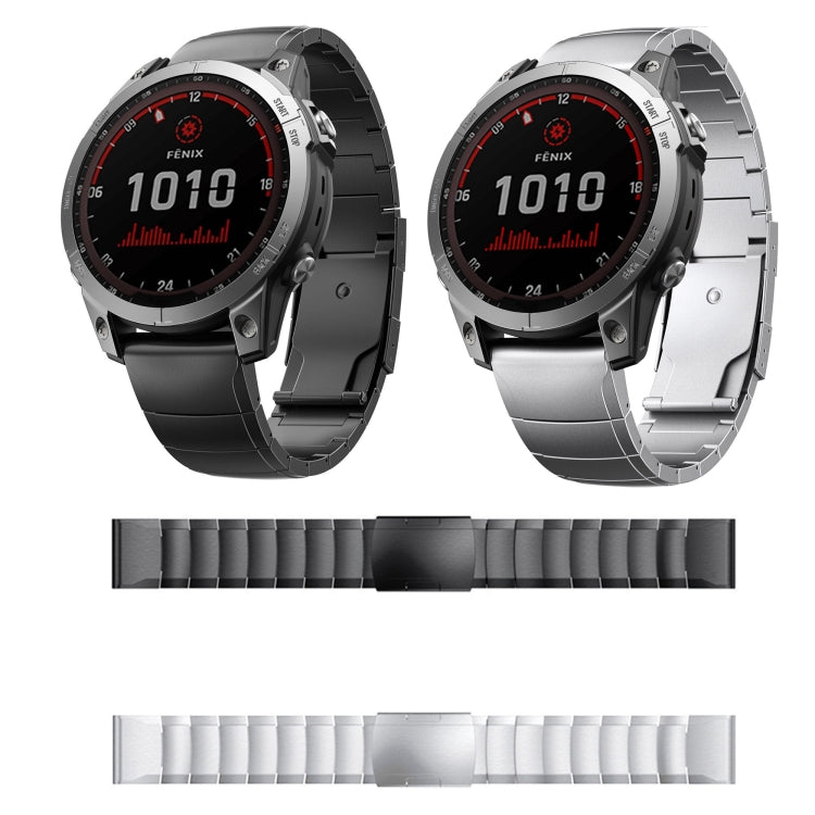 Titanium Alloy Quick Release 26mm Watch Band, For Garmin Enduro 3, For Garmin Fenix 8 MIP 51mm, For Garmin Fenix 8 AMOLED 51mm, For Garmin Fenix 7X Pro 51mm, For Garmin Epix Pro 51mm, For Garmin Instinct 2X Solar, For Garmin Enduro 2, For Garmin Enduro...