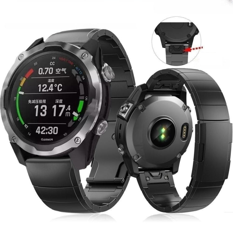 Titanium Alloy Quick Release 26mm Watch Band, For Garmin Enduro 3, For Garmin Fenix 8 MIP 51mm, For Garmin Fenix 8 AMOLED 51mm, For Garmin Fenix 7X Pro 51mm, For Garmin Epix Pro 51mm, For Garmin Instinct 2X Solar, For Garmin Enduro 2, For Garmin Enduro...