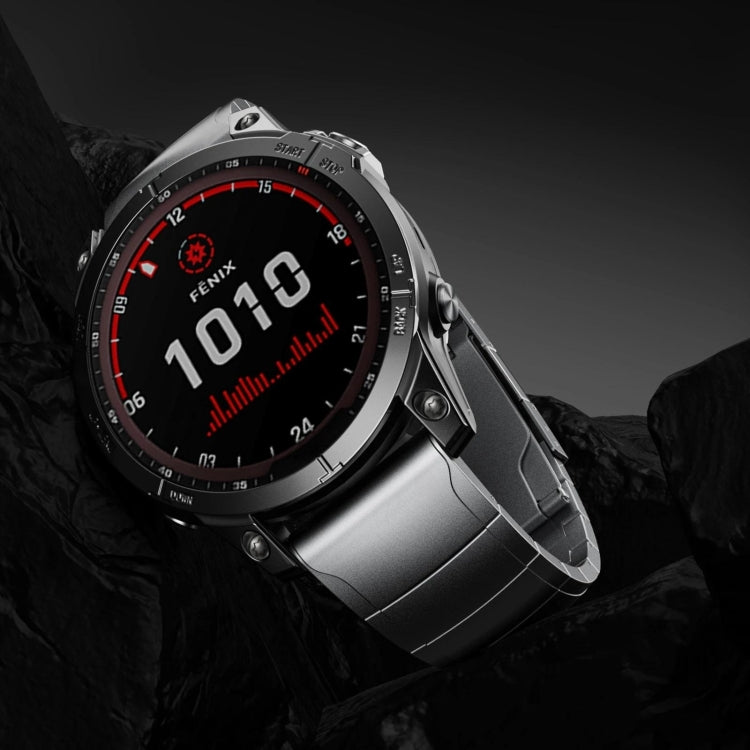Titanium Alloy Quick Release 26mm Watch Band, For Garmin Enduro 3, For Garmin Fenix 8 MIP 51mm, For Garmin Fenix 8 AMOLED 51mm, For Garmin Fenix 7X Pro 51mm, For Garmin Epix Pro 51mm, For Garmin Instinct 2X Solar, For Garmin Enduro 2, For Garmin Enduro...