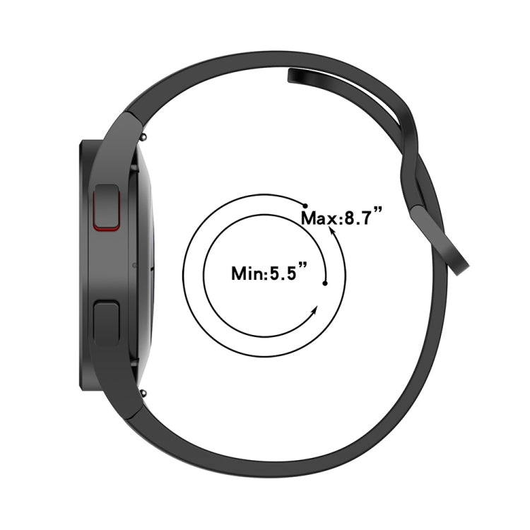 JUNSUNMAY Silicone Adjustable Strap + Full Coverage PMMA Screen Protector Kit, For Samsung Galaxy Watch6 Classic 43mm, For Samsung Galaxy Watch5 44mm, For Samsung Galaxy Watch5 Pro 45mm