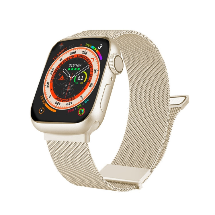 Milan Double Magnetic Steel Mesh Watch Band, For Apple Watch Ultra 49mm, For Apple Watch 8 41mm, For Apple Watch 8 45mm, For Apple Watch SE 2022 40mm, For Apple Watch SE 2022 44mm, For Apple Watch 7 41mm