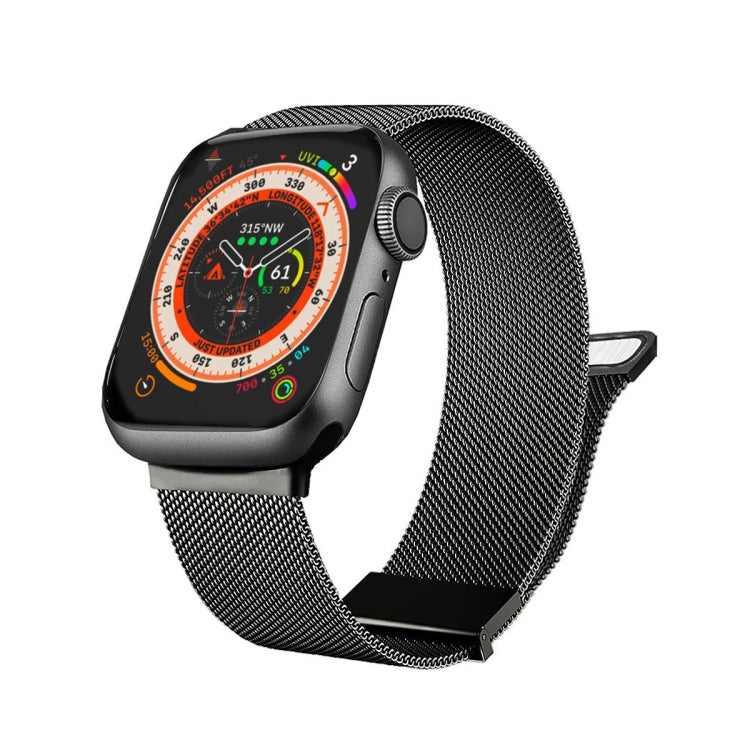Milan Double Magnetic Steel Mesh Watch Band, For Apple Watch Ultra 49mm, For Apple Watch 8 41mm, For Apple Watch 8 45mm, For Apple Watch SE 2022 40mm, For Apple Watch SE 2022 44mm, For Apple Watch 7 41mm