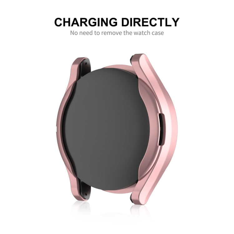 ENKAY Hat-Prince Full Coverage Electroplated Soft TPU Case with Screen Protection, For Samsung Galaxy Watch6 44mm, For Samsung Galaxy Watch6 40mm
