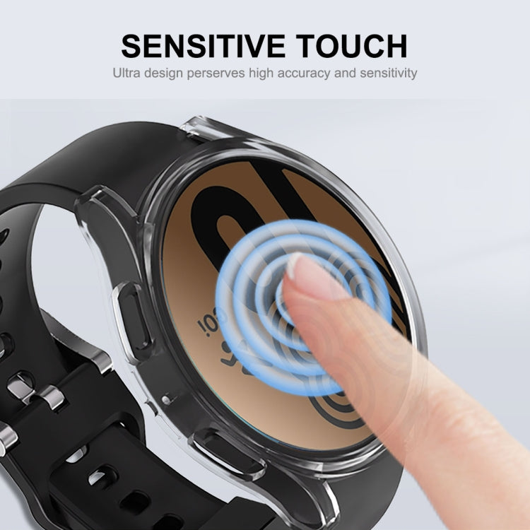 ENKAY Hat-Prince Full Coverage Electroplated Soft TPU Case with Screen Protection, For Samsung Galaxy Watch6 44mm, For Samsung Galaxy Watch6 40mm