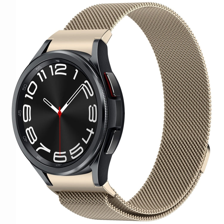 Button Style Milan Magnetic Metal Watch Band, For Samsung Galaxy Watch 6 Classic, For Samsung Galaxy Watch5 / 5 Pro, For Samsung Galaxy Watch4 / 4 Classic 46mm, For Samsung Galaxy Watch3 41mm