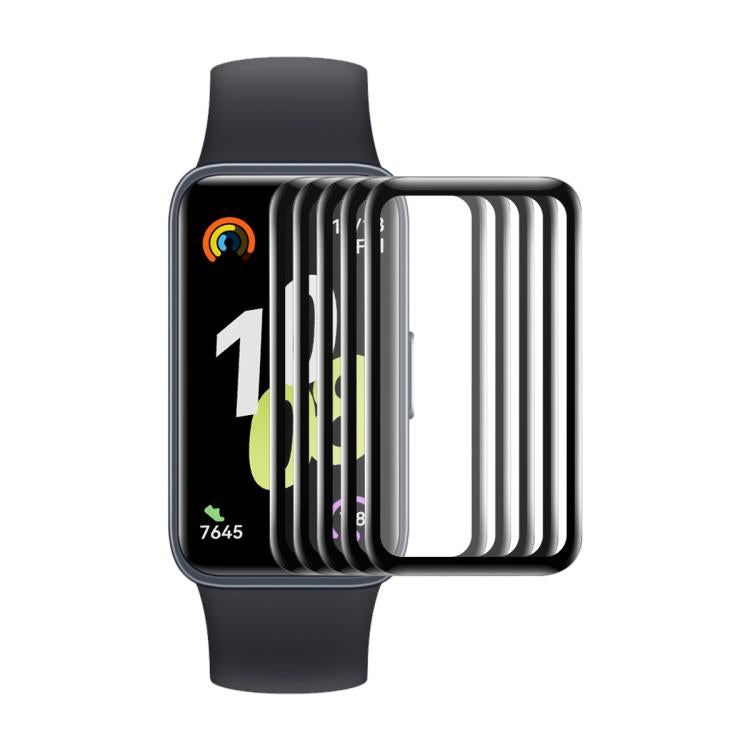 5pcs ENKAY 3D Full Coverage Soft PC Edge PMMA HD Screen Film, For Huawei Watch GT 6 46mm, For Huawei Watch GT 6 41mm, For Huawei Watch 5 42mm, For Huawei Watch 5 46mm, For Huawei Watch Fit 4 Pro, For Huawei Watch Fit 4, For Huawei Watch GT 5 Pro 46mm  ...