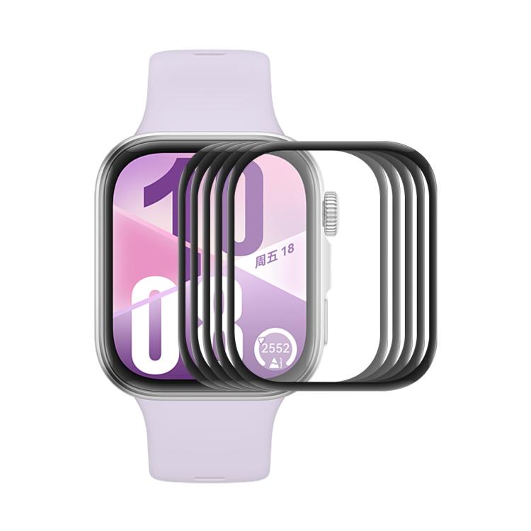 5pcs ENKAY 3D Full Coverage Soft PC Edge PMMA HD Screen Film, For Huawei Watch GT 6 46mm, For Huawei Watch GT 6 41mm, For Huawei Watch 5 42mm, For Huawei Watch 5 46mm, For Huawei Watch Fit 4 Pro, For Huawei Watch Fit 4, For Huawei Watch GT 5 Pro 46mm  ...
