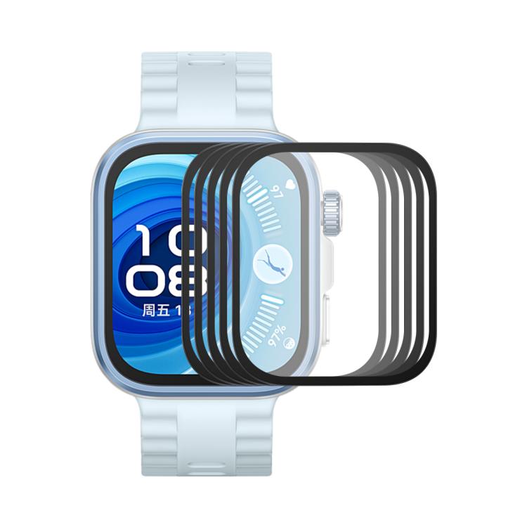 5pcs ENKAY 3D Full Coverage Soft PC Edge PMMA HD Screen Film, For Huawei Watch GT 6 46mm, For Huawei Watch GT 6 41mm, For Huawei Watch 5 42mm, For Huawei Watch 5 46mm, For Huawei Watch Fit 4 Pro, For Huawei Watch Fit 4, For Huawei Watch GT 5 Pro 46mm  ...