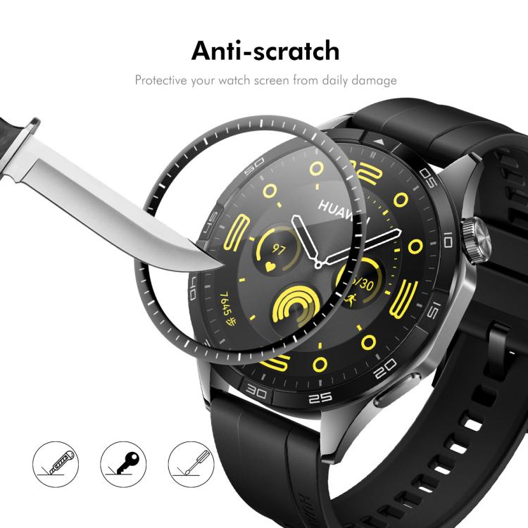 5pcs ENKAY 3D Full Coverage Soft PC Edge PMMA HD Screen Film, For Huawei Watch GT 6 46mm, For Huawei Watch GT 6 41mm, For Huawei Watch 5 42mm, For Huawei Watch 5 46mm, For Huawei Watch Fit 4 Pro, For Huawei Watch Fit 4, For Huawei Watch GT 5 Pro 46mm  ...
