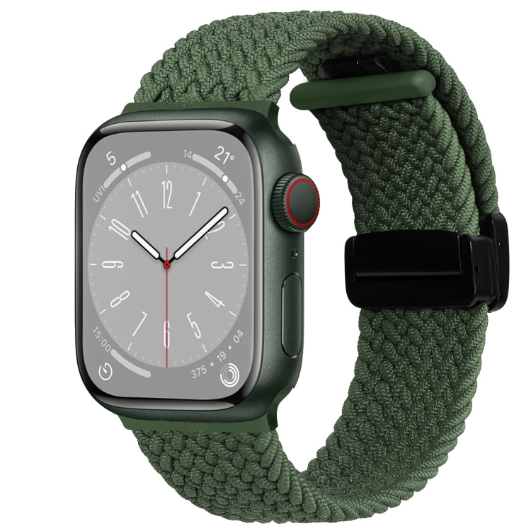 Nylon Woven Magnetic Fold Buckle Watch Band, For Apple Watch Ultra 2 49mm, For Apple Watch Series 9 45mm