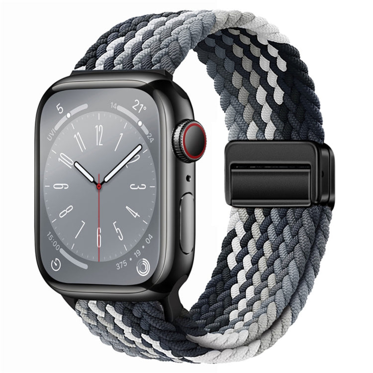 Nylon Woven Magnetic Fold Buckle Watch Band, For Apple Watch Ultra 2 49mm, For Apple Watch Series 9 45mm