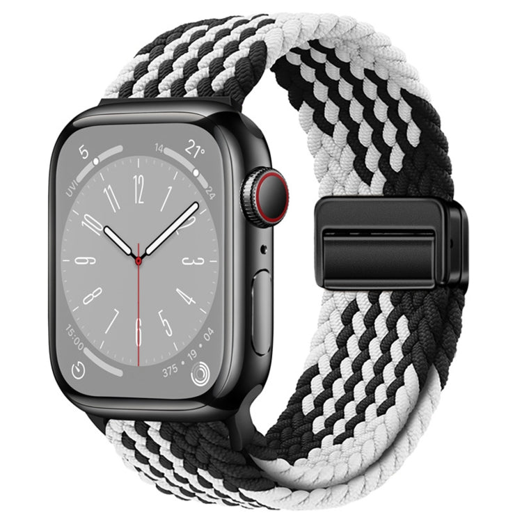 Nylon Woven Magnetic Fold Buckle Watch Band, For Apple Watch Series 8 41mm, For  Apple Watch Series 8 45mm