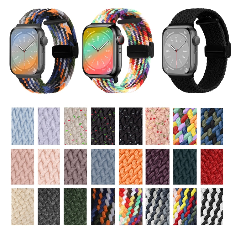 Nylon Woven Magnetic Fold Buckle Watch Band, For Apple Watch Series 8 41mm, For  Apple Watch Series 8 45mm