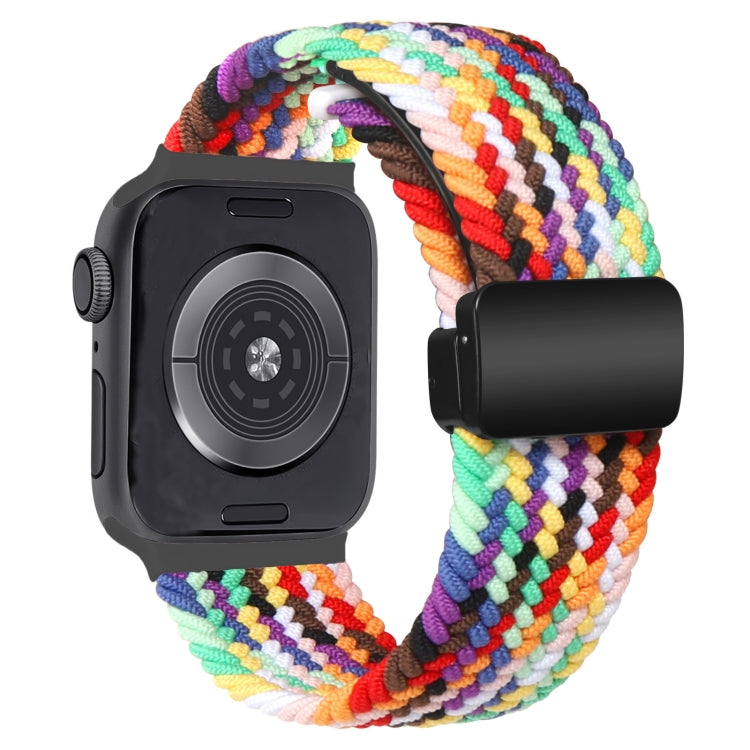 Nylon Woven Magnetic Fold Buckle Watch Band, For Apple Watch Series 7 41mm, For Apple Watch Series 7 45mm