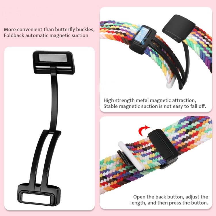 Nylon Woven Magnetic Fold Buckle Watch Band, For Apple Watch Series 8 41mm, For  Apple Watch Series 8 45mm