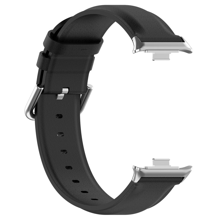 Round Tail Top Layer Leather Watch Band, For Redmi Watch 6 / Watch 5 / Watch 4, For Xiaomi Band 10 Pro / Band 9 Pro / Band 8 Pro
