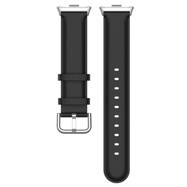 Round Tail Top Layer Leather Watch Band, For Redmi Watch 6 / Watch 5 / Watch 4, For Xiaomi Band 10 Pro / Band 9 Pro / Band 8 Pro