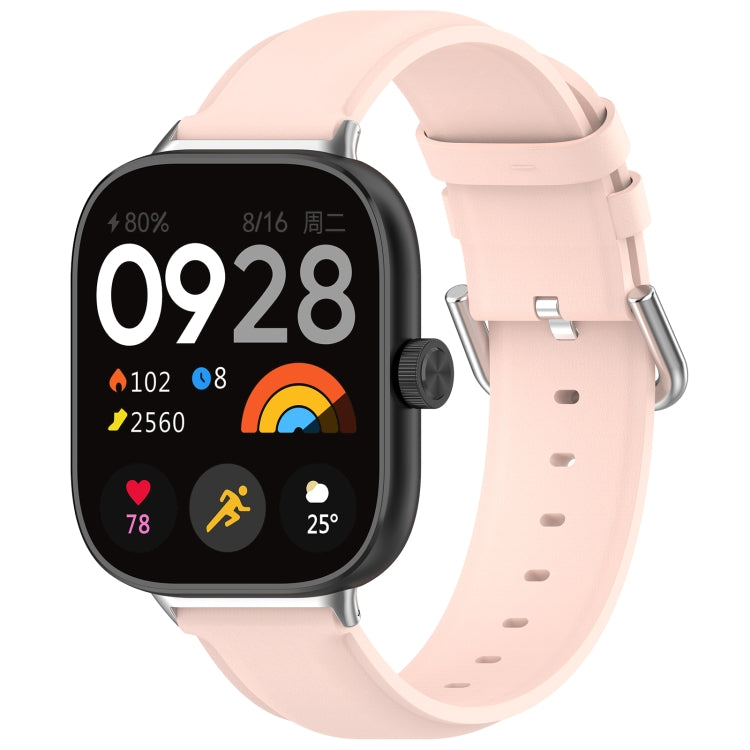 Round Tail Top Layer Leather Watch Band, For Redmi Watch 6 / Watch 5 / Watch 4, For Xiaomi Band 10 Pro / Band 9 Pro / Band 8 Pro