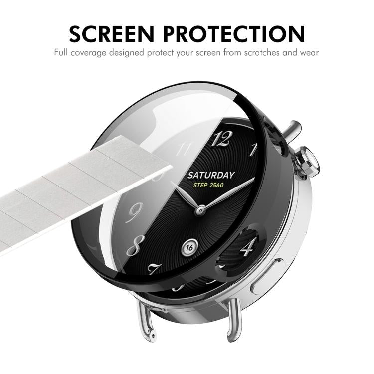 ENKAY Hat-Prince Full Coverage Tempered Glass Film Integrated PC Watch Case, For Xiaomi Watch S5 41mm, For Redmi Watch 6 Lite, For Redmi Watch 6 Active, For Redmi Watch 6, For Xiaomi Watch S3