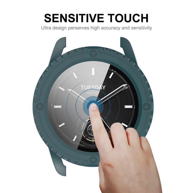ENKAY Hat-Prince Full Coverage Tempered Glass Film Integrated PC Watch Cover, For Redmi Watch 6, For Xiaomi Watch S3