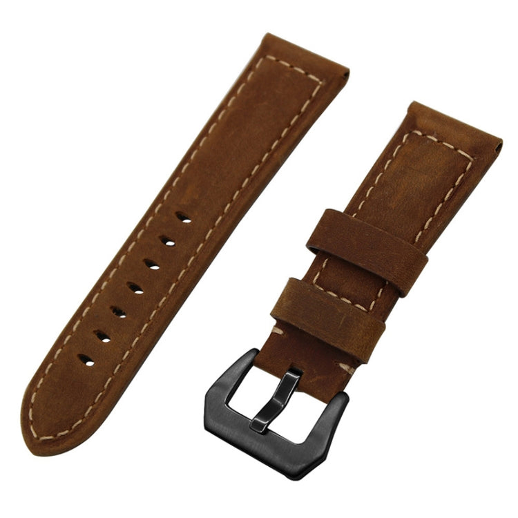 Frosted leather large black buckle For  Huawei Watch GT / Watch 2 Pro Watch strap, Light brown, Dark brown, black