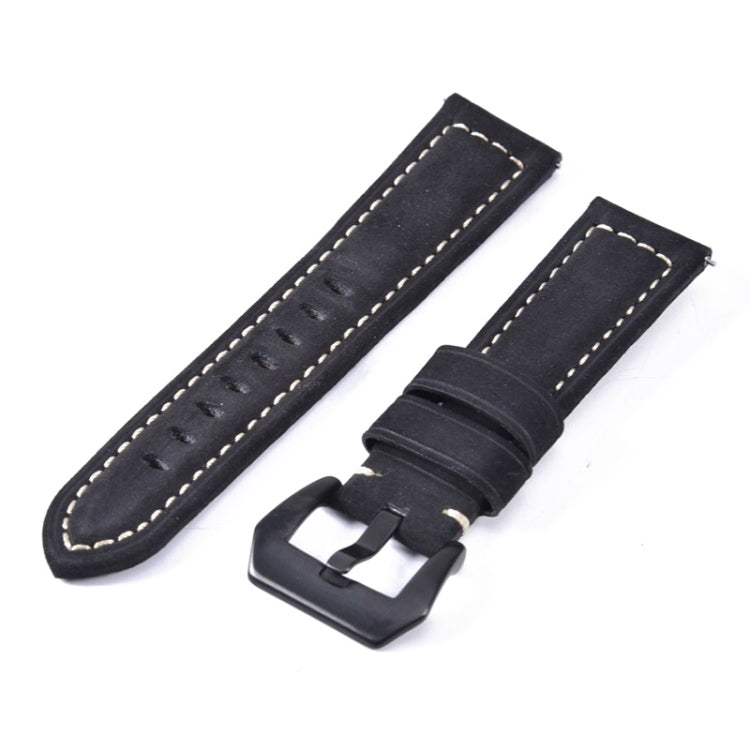 Frosted leather large black buckle For  Huawei Watch GT / Watch 2 Pro Watch strap, Light brown, Dark brown, black