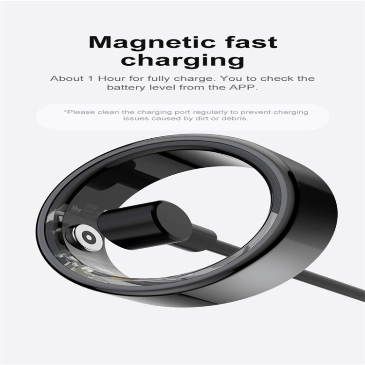 R02 SIZE 9 Smart Ring, Support Heart Rate / Blood Oxygen / Sleep Monitoring / Multiple Sports Modes