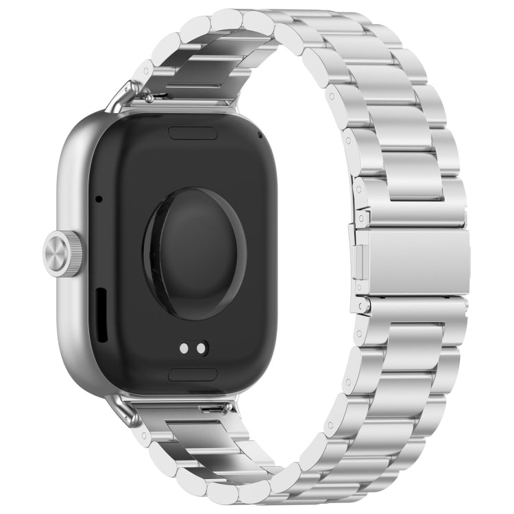 Three Bead Stainless Steel Metal Watch Band, For Redmi Watch 6 / Watch 5 / Watch 4, For Xiaomi Band 10 Pro / Band 9 Pro / Band 8 Pro