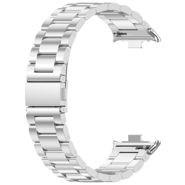 Three Bead Stainless Steel Metal Watch Band, For Redmi Watch 6 / Watch 5 / Watch 4, For Xiaomi Band 10 Pro / Band 9 Pro / Band 8 Pro