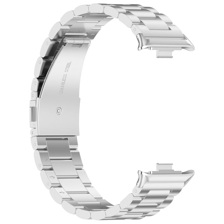 Three Bead Stainless Steel Metal Watch Band, For Redmi Watch 6 / Watch 5 / Watch 4, For Xiaomi Band 10 Pro / Band 9 Pro / Band 8 Pro