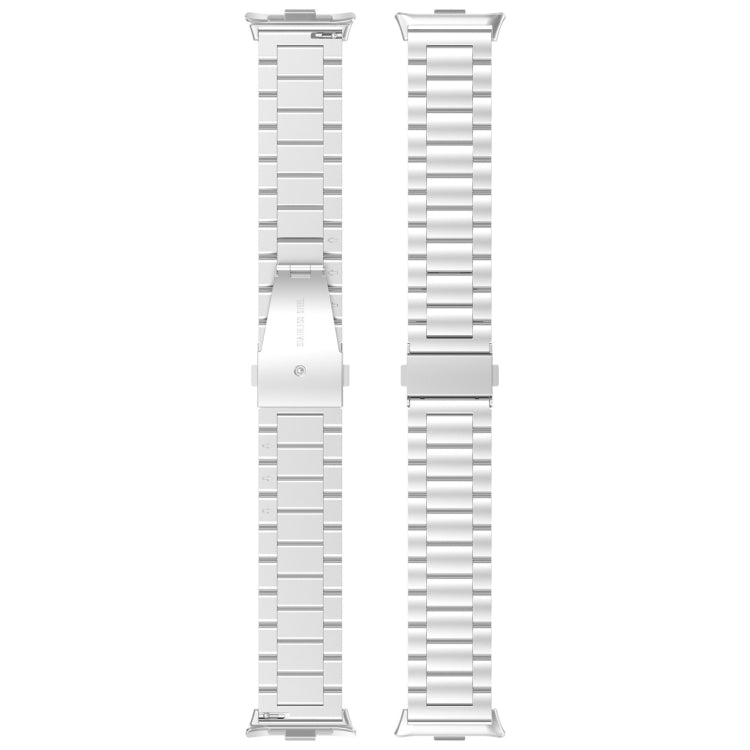 Three Bead Stainless Steel Metal Watch Band, For Redmi Watch 6 / Watch 5 / Watch 4, For Xiaomi Band 10 Pro / Band 9 Pro / Band 8 Pro