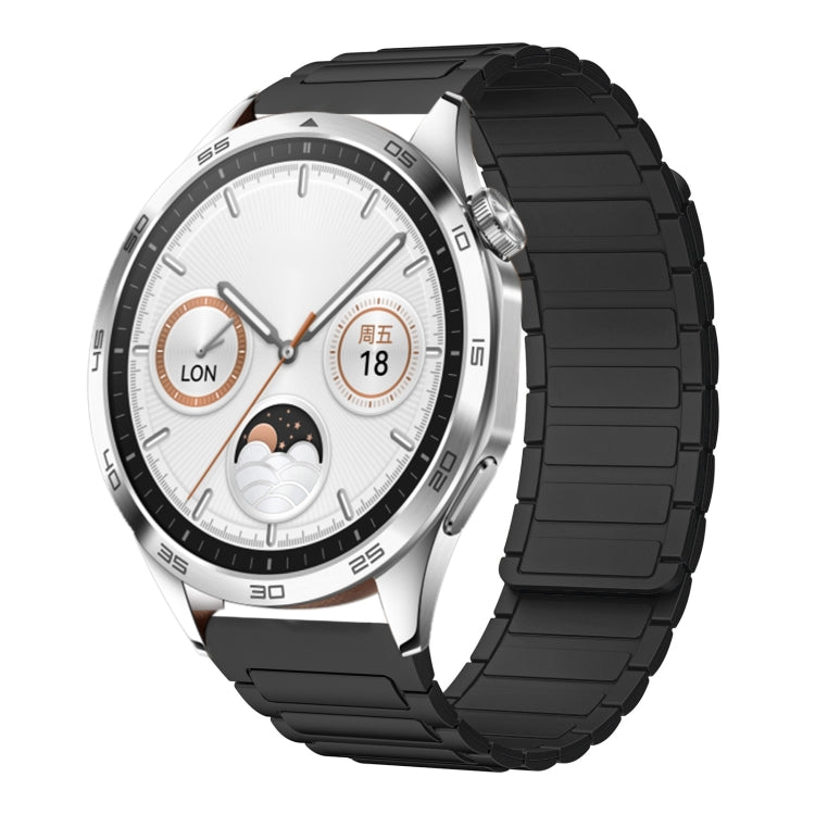 22mm I-shaped Magnetic Silicone Watch Band, For Huawei Watch GT4 46mm, For Huawei Watch 4 Pro, For Huawei Watch 4, For Huawei Watch Ultimate, For Huawei Watch Buds, For Huawei Watch GT 3 SE, For Huawei Watch 3 Pro New, For Huawei Watch GT 3 Pro 46mm