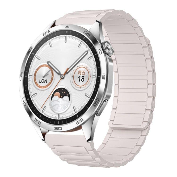 22mm I-shaped Magnetic Silicone Watch Band, For Huawei Watch GT4 46mm, For Huawei Watch 4 Pro, For Huawei Watch 4, For Huawei Watch Ultimate, For Huawei Watch Buds, For Huawei Watch GT 3 SE, For Huawei Watch 3 Pro New, For Huawei Watch GT 3 Pro 46mm