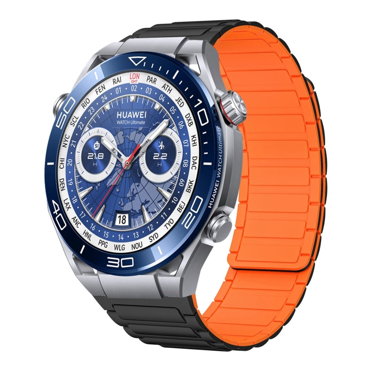 22mm I-shaped Magnetic Silicone Watch Band, For Huawei Watch GT4 46mm, For Huawei Watch 4 Pro, For Huawei Watch 4, For Huawei Watch Ultimate, For Huawei Watch Buds, For Huawei Watch GT 3 SE, For Huawei Watch 3 Pro New, For Huawei Watch GT 3 Pro 46mm