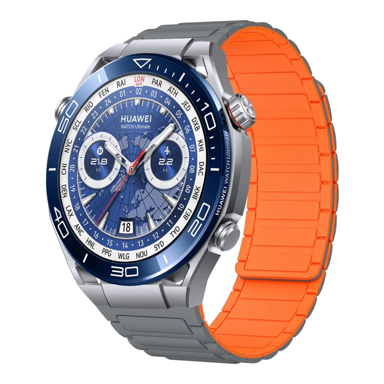 22mm I-shaped Magnetic Silicone Watch Band, For Huawei Watch GT4 46mm, For Huawei Watch 4 Pro, For Huawei Watch 4, For Huawei Watch Ultimate, For Huawei Watch Buds, For Huawei Watch GT 3 SE, For Huawei Watch 3 Pro New, For Huawei Watch GT 3 Pro 46mm