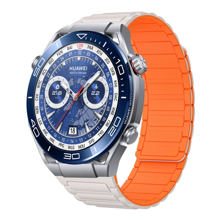 22mm I-shaped Magnetic Silicone Watch Band, For Huawei Watch GT4 46mm, For Huawei Watch 4 Pro, For Huawei Watch 4, For Huawei Watch Ultimate, For Huawei Watch Buds, For Huawei Watch GT 3 SE, For Huawei Watch 3 Pro New, For Huawei Watch GT 3 Pro 46mm