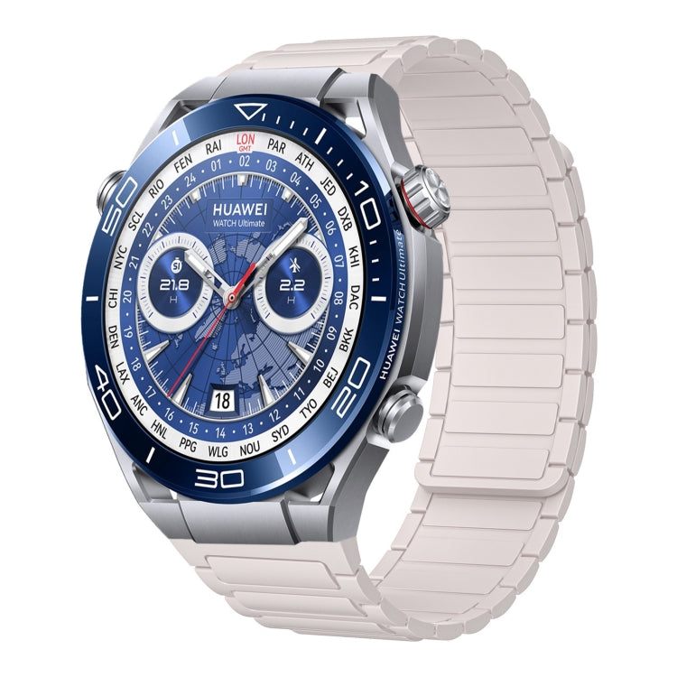 22mm I-shaped Magnetic Silicone Watch Band, For Huawei Watch GT4 46mm, For Huawei Watch 4 Pro, For Huawei Watch 4, For Huawei Watch Ultimate, For Huawei Watch Buds, For Huawei Watch GT 3 SE, For Huawei Watch 3 Pro New, For Huawei Watch GT 3 Pro 46mm