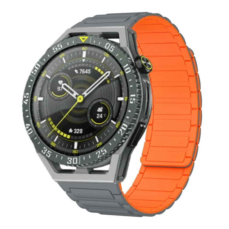 22mm I-shaped Magnetic Silicone Watch Band, For Huawei Watch GT4 46mm, For Huawei Watch 4 Pro, For Huawei Watch 4, For Huawei Watch Ultimate, For Huawei Watch Buds, For Huawei Watch GT 3 SE, For Huawei Watch 3 Pro New, For Huawei Watch GT 3 Pro 46mm