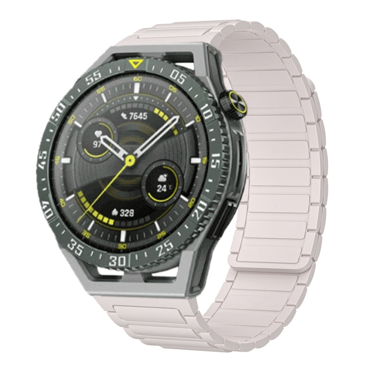 22mm I-shaped Magnetic Silicone Watch Band, For Huawei Watch GT4 46mm, For Huawei Watch 4 Pro, For Huawei Watch 4, For Huawei Watch Ultimate, For Huawei Watch Buds, For Huawei Watch GT 3 SE, For Huawei Watch 3 Pro New, For Huawei Watch GT 3 Pro 46mm