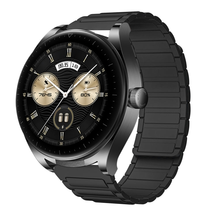 22mm I-shaped Magnetic Silicone Watch Band, For Huawei Watch GT4 46mm, For Huawei Watch 4 Pro, For Huawei Watch 4, For Huawei Watch Ultimate, For Huawei Watch Buds, For Huawei Watch GT 3 SE, For Huawei Watch 3 Pro New, For Huawei Watch GT 3 Pro 46mm