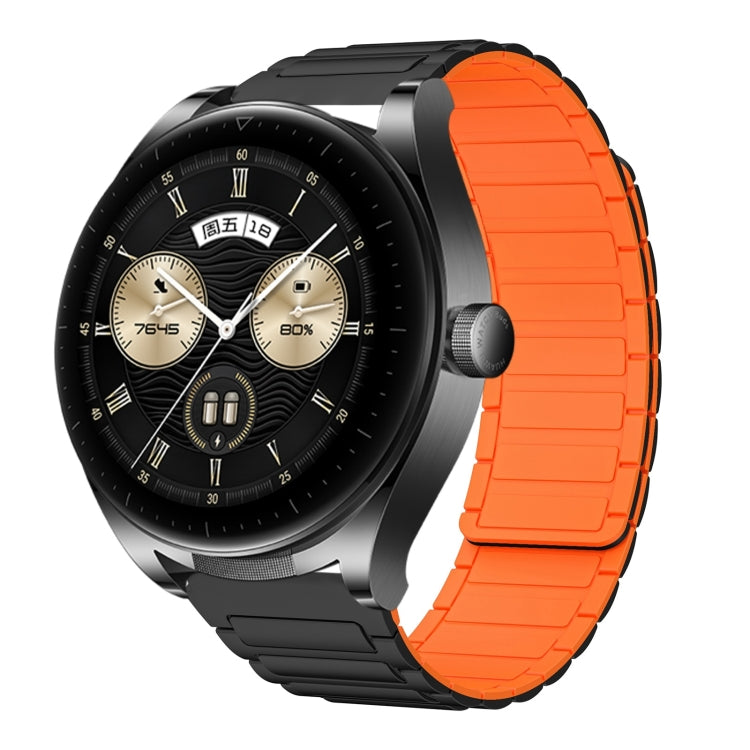 22mm I-shaped Magnetic Silicone Watch Band, For Huawei Watch GT4 46mm, For Huawei Watch 4 Pro, For Huawei Watch 4, For Huawei Watch Ultimate, For Huawei Watch Buds, For Huawei Watch GT 3 SE, For Huawei Watch 3 Pro New, For Huawei Watch GT 3 Pro 46mm