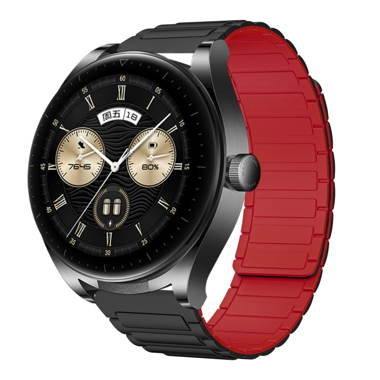 22mm I-shaped Magnetic Silicone Watch Band, For Huawei Watch GT4 46mm, For Huawei Watch 4 Pro, For Huawei Watch 4, For Huawei Watch Ultimate, For Huawei Watch Buds, For Huawei Watch GT 3 SE, For Huawei Watch 3 Pro New, For Huawei Watch GT 3 Pro 46mm