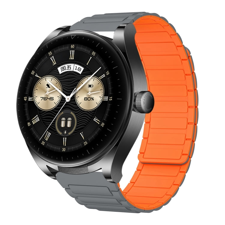 22mm I-shaped Magnetic Silicone Watch Band, For Huawei Watch GT4 46mm, For Huawei Watch 4 Pro, For Huawei Watch 4, For Huawei Watch Ultimate, For Huawei Watch Buds, For Huawei Watch GT 3 SE, For Huawei Watch 3 Pro New, For Huawei Watch GT 3 Pro 46mm