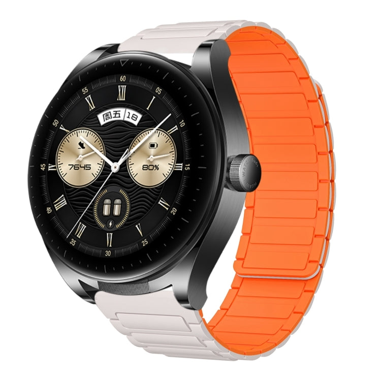 22mm I-shaped Magnetic Silicone Watch Band, For Huawei Watch GT4 46mm, For Huawei Watch 4 Pro, For Huawei Watch 4, For Huawei Watch Ultimate, For Huawei Watch Buds, For Huawei Watch GT 3 SE, For Huawei Watch 3 Pro New, For Huawei Watch GT 3 Pro 46mm