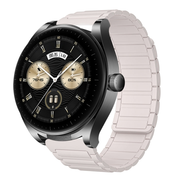 22mm I-shaped Magnetic Silicone Watch Band, For Huawei Watch GT4 46mm, For Huawei Watch 4 Pro, For Huawei Watch 4, For Huawei Watch Ultimate, For Huawei Watch Buds, For Huawei Watch GT 3 SE, For Huawei Watch 3 Pro New, For Huawei Watch GT 3 Pro 46mm