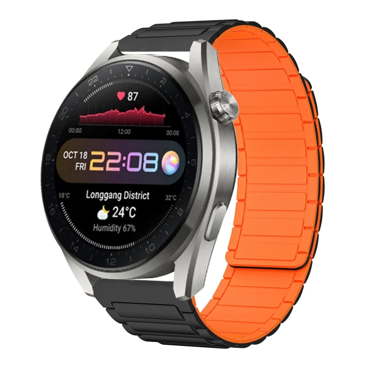 22mm I-shaped Magnetic Silicone Watch Band, For Huawei Watch GT4 46mm, For Huawei Watch 4 Pro, For Huawei Watch 4, For Huawei Watch Ultimate, For Huawei Watch Buds, For Huawei Watch GT 3 SE, For Huawei Watch 3 Pro New, For Huawei Watch GT 3 Pro 46mm