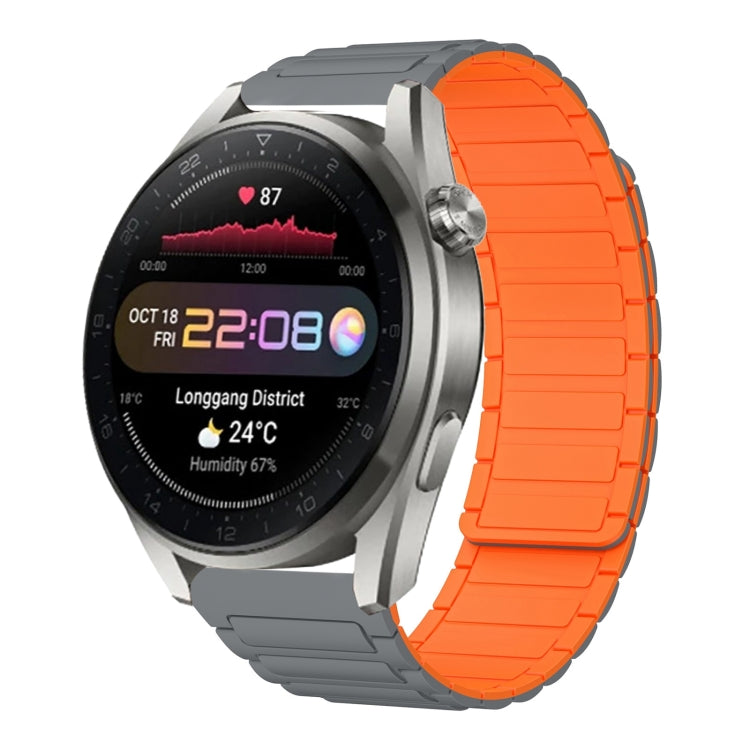 22mm I-shaped Magnetic Silicone Watch Band, For Huawei Watch GT4 46mm, For Huawei Watch 4 Pro, For Huawei Watch 4, For Huawei Watch Ultimate, For Huawei Watch Buds, For Huawei Watch GT 3 SE, For Huawei Watch 3 Pro New, For Huawei Watch GT 3 Pro 46mm